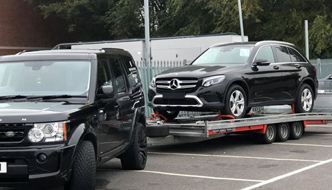 Transporting a Mercedes